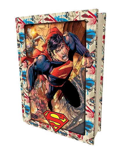 Prime 3D DC Comics Superman Puzzle in Collectible Tin book - 300 Pieces