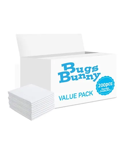 Bugs Bunny Disposable Changing Mats - 200 Counts