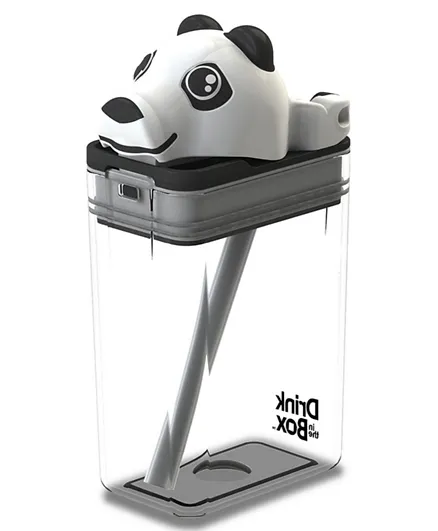 Precidio FunTops Panda Drink Box Grey - 235ml