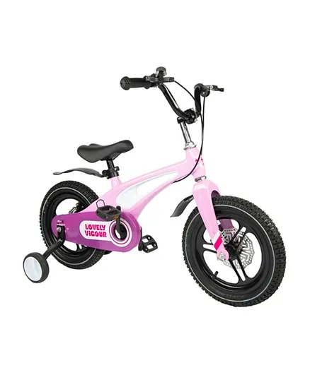 Little Angel Kids Bicycle Pink - 14 Inches