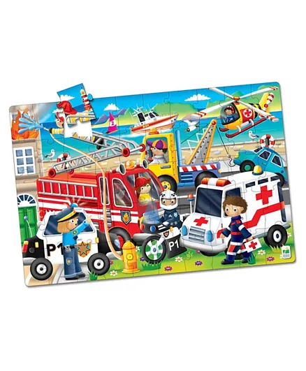 Learning Journey Jumbo Emergency Rescue Puzzle - 50 Pieces