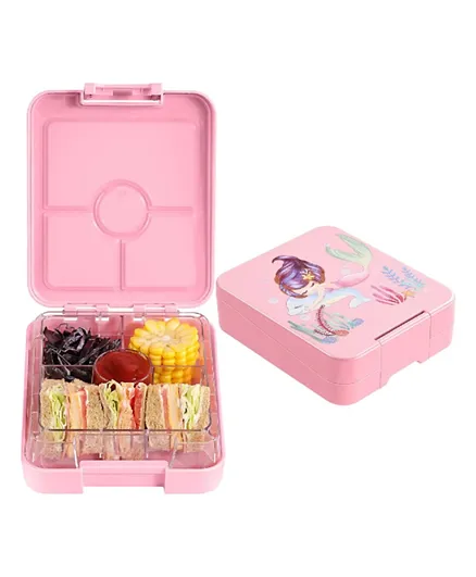 Little Angel Kid's Lunch Bento Box With 4 Compartments - Pink