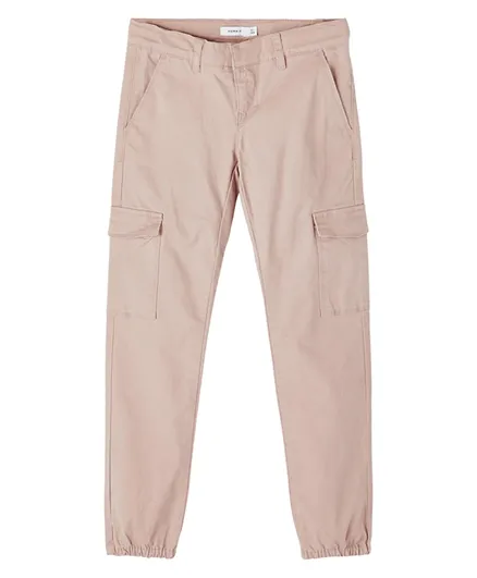 Name It Cotton Twill Trousers - Rosr Pink