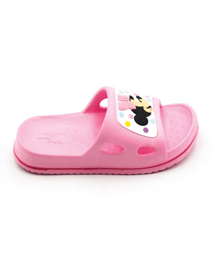 Minnie Mouse Slides - Light Pink