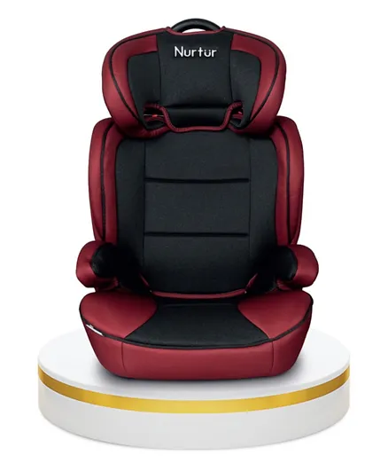 Nurtur Jupiter 3-in-1 Car Seat + Booster Seat - Red & Black