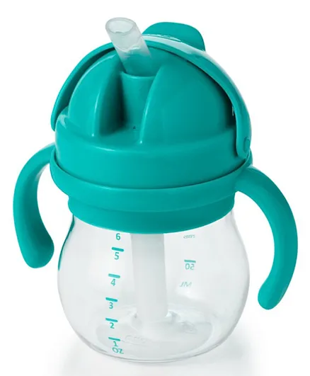 Oxo Tot Transitions Soft Spout Sippy Cup With Removable Handles Teal - 177mL