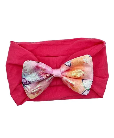 ربطة رأس بتصميم فراشة للفتيات من ذا جيرل كاب - أحمر