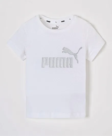Puma Logo T-Shirt -  White