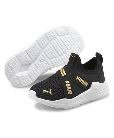 Puma Wired Run Slip On Flash Inf Shoes - Black
