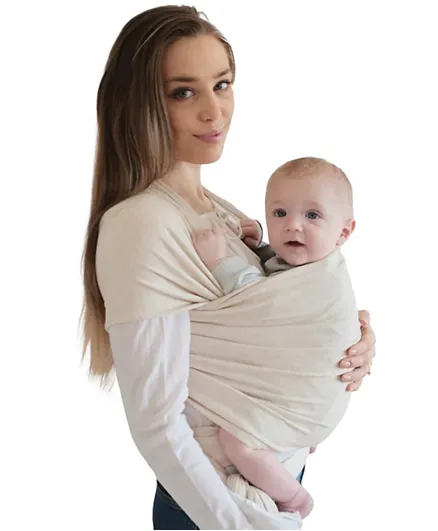 Mushie Baby Carrier Wrap - Beige Melange