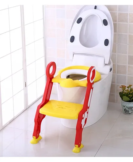 Eazy Kids Step Stool Foldable Potty Trainer Seat - Yellow