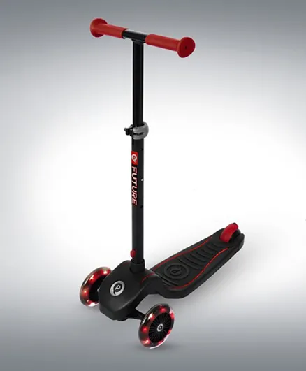Qplay Future Foldable 3 Wheel Scooter - Red