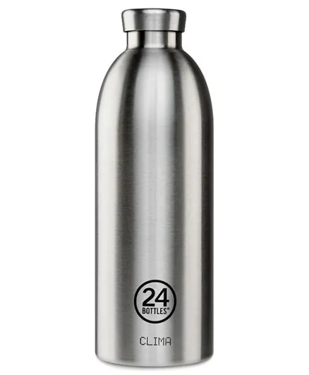 24 Bottles Clima Double Walled Insulated Stainless Steel Water Bottle Silver - 850mL