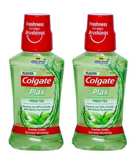 Colgate Plax Fresh Tea Mouthwash Pack of 2  - 500mL