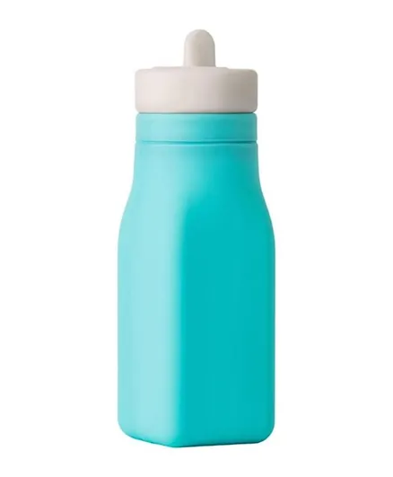 OmieBox Reusable Silicone Water Bottle Teal - 257mL