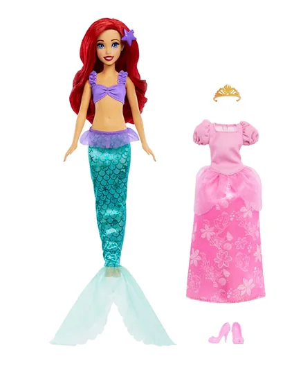 Disney Princess 2-in-1 Ariel Mermaid to Princess Ariel - 20 cm
