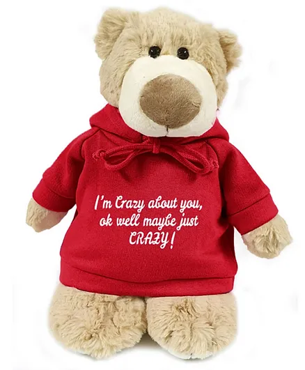 ' Fay Lawson Mascot Bear with Im crazy about you