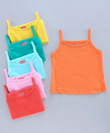 Babyhug 100% Cotton Singlet Slips Pack of 6 - Multicolour