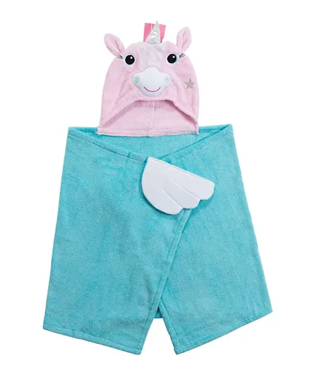 Zoocchini Hooded Towel Allie the Alicorn - Blue