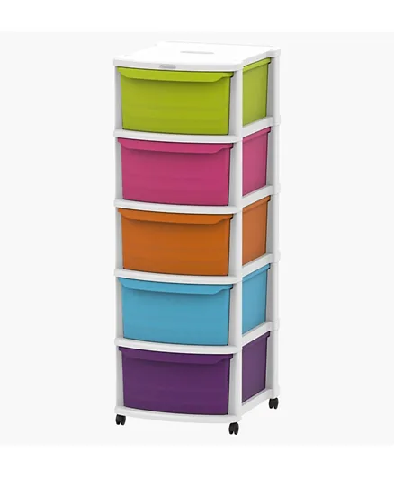 HomeBox Kevin 5-Drawer Storage Cabinet