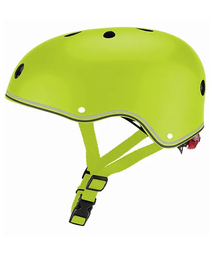 Globber Helmet Primo Lights Lime Green - XS & S