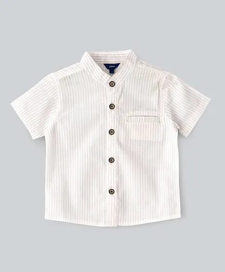 Jam Woven Striped Shirt - White