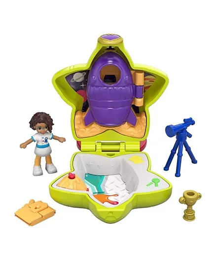 Polly Pocket Tiny Pocket Places Rockin Science Compact with Micro Doll & Accessories - Multicoloured
