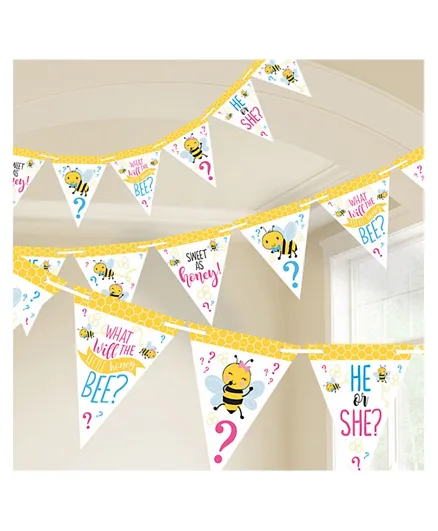 Party Centre What Will It Bee Pennant Banner