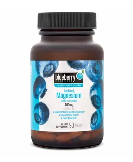 Blueberry Naturals Chelated Magnesium 400 mg - 90 Tablets