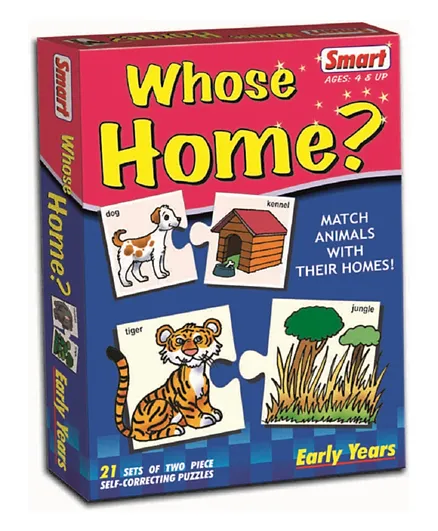 Smart Playthings Whose Home 21 Pack Puzzle - 42 Pieces