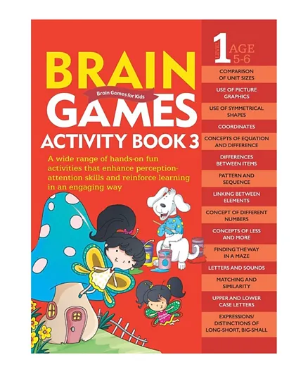 OM Books International Brain Games Activity Book 3