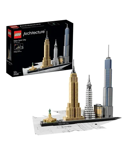 LEGO Architecture New York City Skyline Building Set Multicolor 21028 - 598 Pieces