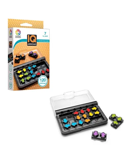 Smart Games IQ Arrows Pocket Board Game - Multi Color