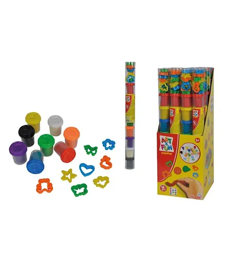 Simba Art & Fun Doughs With Cutter In Tube - Multicolour