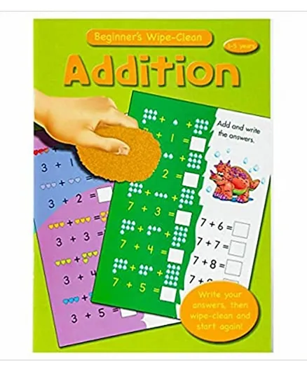 Beginners Maths Wipe Clean Books - English