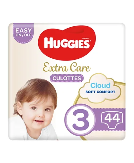 Huggies Extra Care Culottes Baby Diaper Pants Size 3 - 44 Pieces