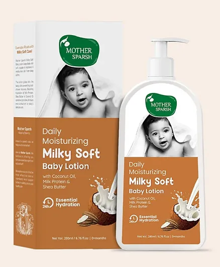 Mother Sparsh Daily Moisturizing Milky Soft Baby Lotion - 200mL