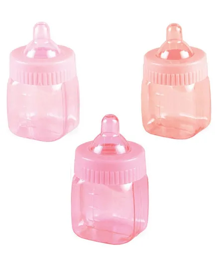Party Centre Pink Baby Bottle Favor - Pack of 6