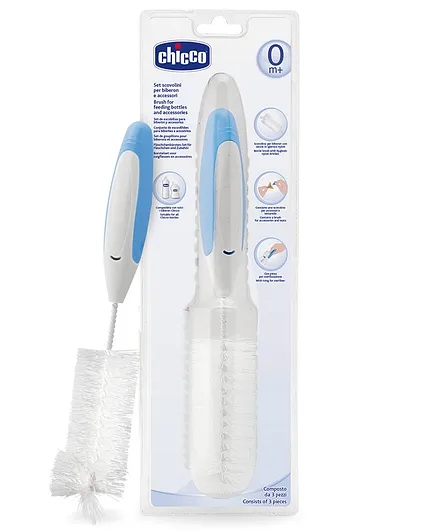 Chicco 3 in 1 Brush Set - White