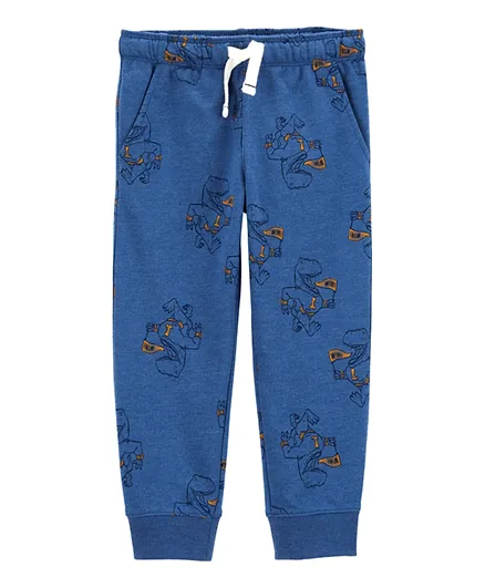 Carter's Dinosaur Pull-On French Terry Joggers - Blue