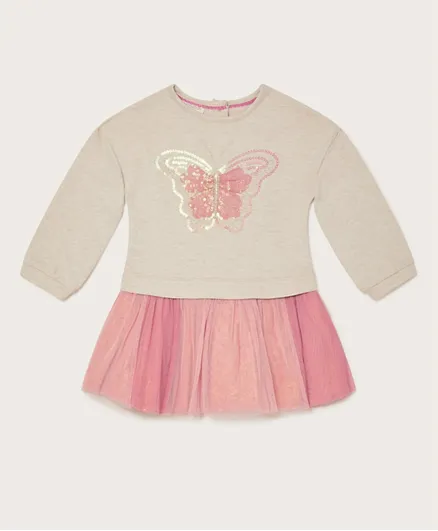 Monsoon Children Baby Butterfly Net Skirt Dress - Multicolor