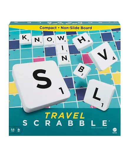 Family Games Scrabble Travel Green English - 2 to 4 Players