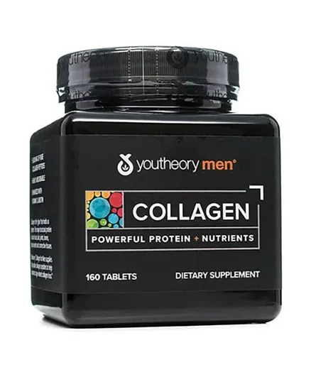 Youtheory Men's Collagen Powerful Protein Nutrients Dietary Supplement - 160 Tablets