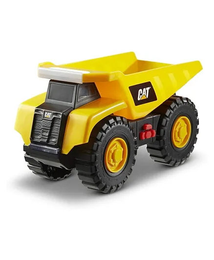 Cat Toys Light & Sound Tough Machines-Dump Truck 10 Inch Battery Operated - Yellow