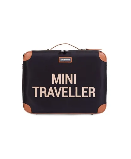 Childhome Mini Traveller Kids Suitcase - Black Gold