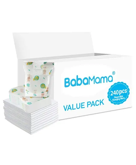 Babamama Combo of Changing Mat  Bib - Value Pack of 2