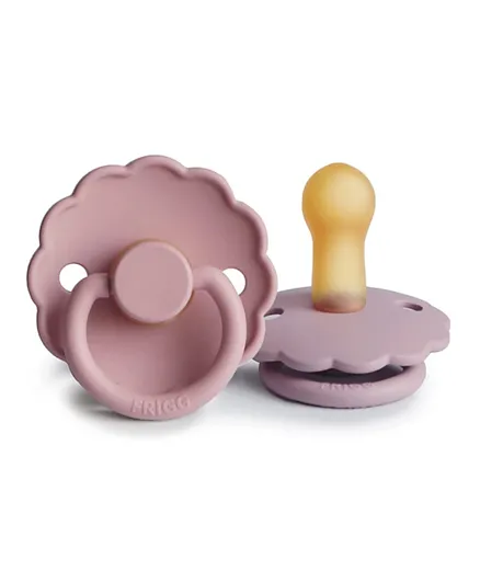 FRIGG Daisy Latex Baby Pacifiers Pack of 2 Cream - Size 1