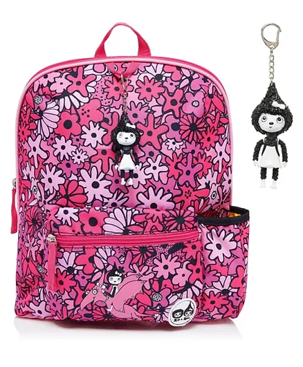 Zip and Zoe Midi Kids Floral Backpack Pink - 13 Inches