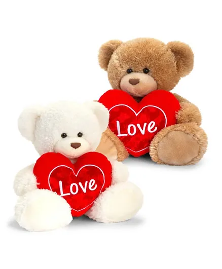 Keel Toys Barnaby Bear With Heart 2 Assorted - 25cm