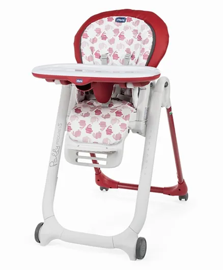 Chicco  Polly Progres5 Highchair - Red